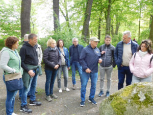 Gäste der Partnergemeinde Argenbühl in Radeburg 04/2024 - im Zille-Hain