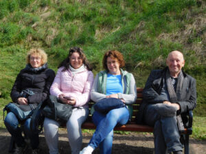 Gäste der Partnergemeinde Argenbühl in Radeburg 04/2024 - Haltepunkt Bärnsdorf