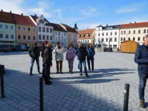 Gäste der Partnergemeinde Argenbühl in Radeburg 04/2024 - Stadtrundgang